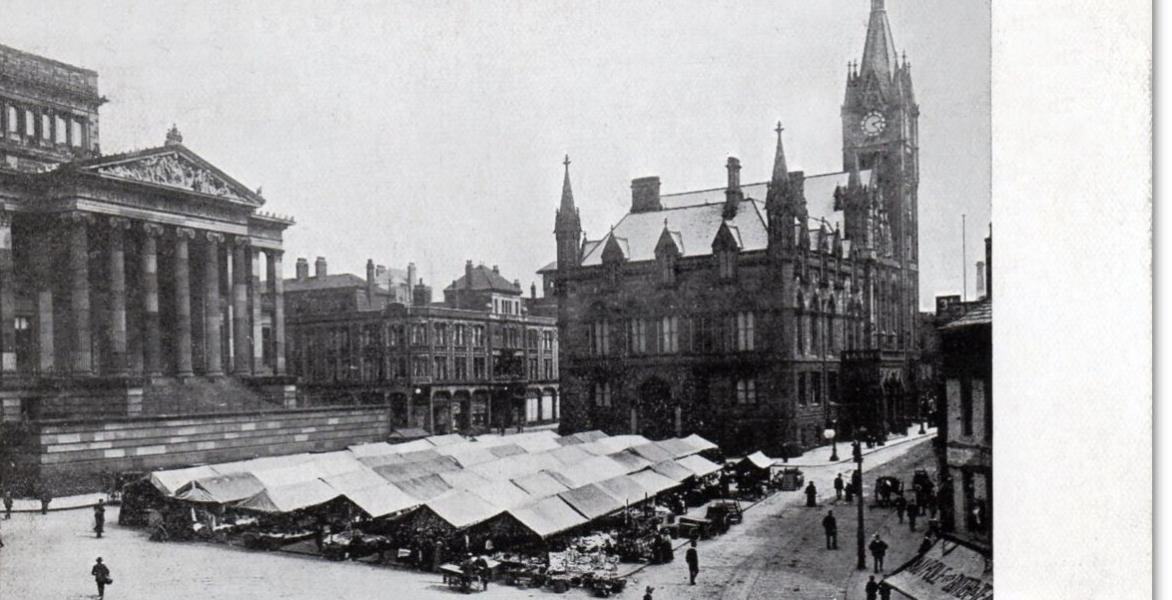 Preston Market on Flag Market in early 1800s