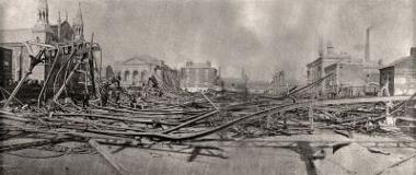 Collapsed market canopy in 1870