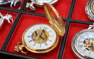 Vintage pocket watch close up