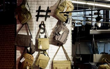 Selection of rucksacks and satchels