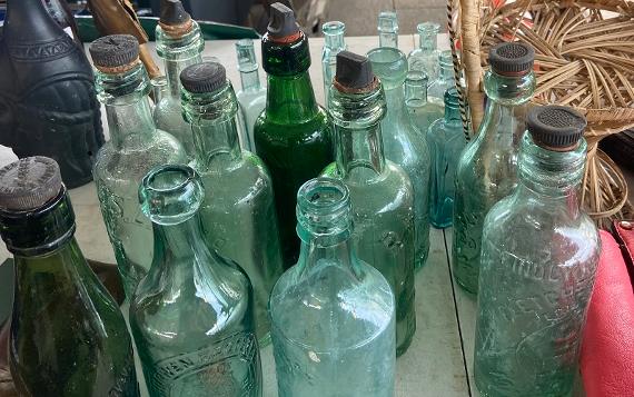 Quirky empty bottles 