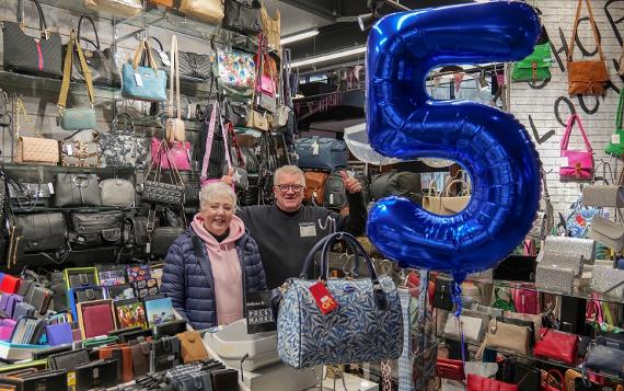 Sheridan's Bags and Bags stall