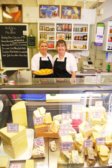 Nikki and Belinda in the old Market Hall