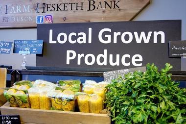 Local grown produce close up