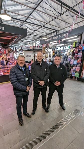 Steve Gerraty stood alongside Preston City Council officers