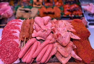 BBQ themed meat selection