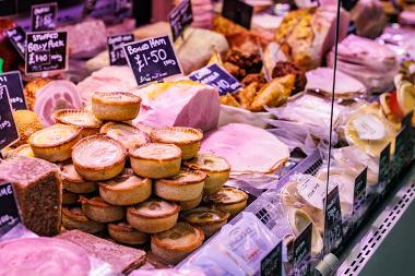 Cooked meats and pork pies