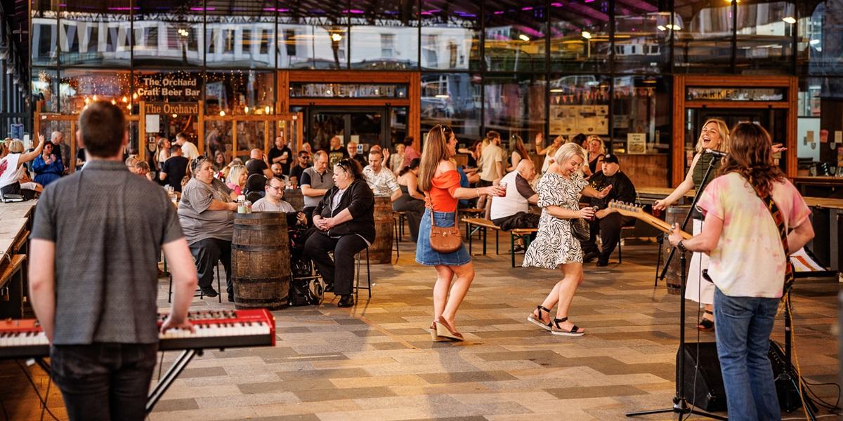 People dancing at The Orchard